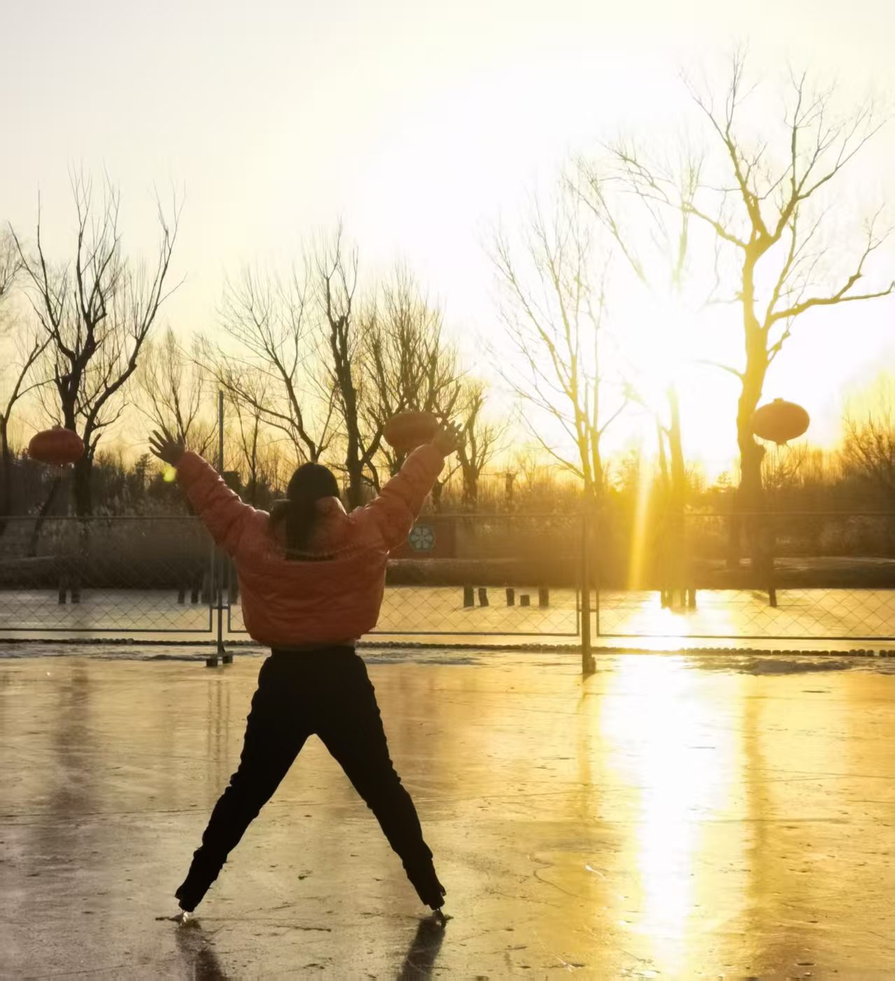 Golden Hour on Ice